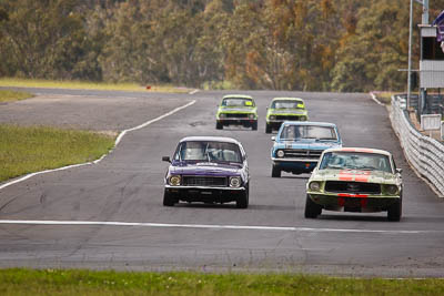 38;90;26-September-2010;Australia;Carol-Jackson;Ford-Mustang;Holden-Torana-XU‒1;Mike-Lightfoot;Morgan-Park-Raceway;QLD;Queensland;Warwick;auto;motorsport;racing;super-telephoto
