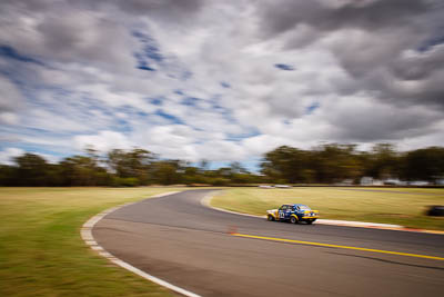 34;12-March-2011;28mm;34;Australia;CAMS-State-Championships;Improved-Production;Mazda-RX‒3;Mazda-RX3;Morgan-Park-Raceway;Peter-Draheim;QLD;Queensland;Warwick;auto;clouds;motorsport;racing;scenery;sky;wide-angle