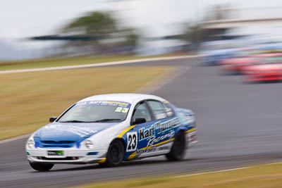 23;12-March-2011;23;Australia;Bevan-Garioch;CAMS-State-Championships;Ford-Falcon-AU;Morgan-Park-Raceway;QLD;Queensland;Saloon-Cars;Warwick;auto;motorsport;racing;super-telephoto