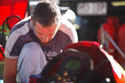 78;13-March-2011;Australia;CAMS-State-Championships;Josh-Barnett;Morgan-Park-Raceway;QLD;Queensland;Superkart;Warwick;atmosphere;auto;motorsport;paddock;portrait;racing;telephoto