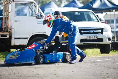 67;13-March-2011;67;Australia;CAMS-State-Championships;Centreline;Craig-Heufel;Morgan-Park-Raceway;QLD;Queensland;Superkart;Warwick;atmosphere;auto;motorsport;paddock;portrait;racing;telephoto