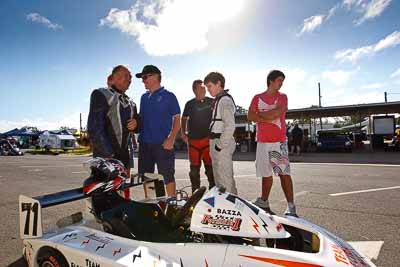 71;13-March-2011;71;Australia;Barry-Kunowski;CAMS-State-Championships;David-McAdam;Liam-McAdam;Morgan-Park-Raceway;QLD;Queensland;Superkart;Warwick;atmosphere;auto;clouds;motorsport;paddock;portrait;racing;sky;sun;wide-angle