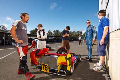 78;13-March-2011;Australia;CAMS-State-Championships;David-McAdam;Joe-Tyrrell;Josh-Barnett;Liam-McAdam;Morgan-Park-Raceway;QLD;Queensland;Superkart;Warwick;atmosphere;auto;motorsport;paddock;portrait;racing;wide-angle