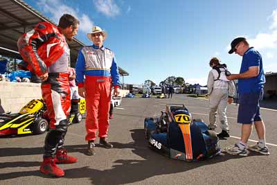 70;13-March-2011;70;Australia;Brian-Wild;CAMS-State-Championships;David-McAdam;Hypermax;Josh-Barnett;Liam-McAdam;Morgan-Park-Raceway;QLD;Queensland;Superkart;Warwick;atmosphere;auto;motorsport;paddock;portrait;racing;sky;wide-angle