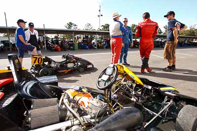 36;70;13-March-2011;36;70;Australia;CAMS-State-Championships;Hypermax;Liam-McAdam;Mick-Ward;Morgan-Park-Raceway;QLD;Queensland;Superkart;Warwick;Zip-Eagle;atmosphere;auto;motorsport;paddock;portrait;racing;wide-angle