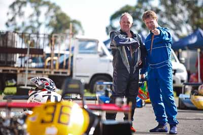 13-March-2011;Australia;Barry-Kunowski;CAMS-State-Championships;Craig-Heufel;Morgan-Park-Raceway;QLD;Queensland;Superkart;Warwick;atmosphere;auto;motorsport;paddock;portrait;racing;telephoto