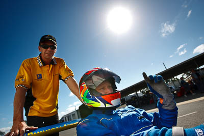 -67;13-March-2011;67;Australia;CAMS-State-Championships;Centreline;Craig-Heufel;Morgan-Park-Raceway;QLD;Queensland;Superkart;Warwick;atmosphere;auto;motorsport;paddock;portrait;racing;sky;sun;wide-angle