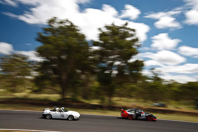 78;13-March-2011;Australia;CAMS-State-Championships;Garry-Harris;Mazda-MX‒5;Mazda-MX5;Mazda-Miata;Morgan-Park-Raceway;Production-Sports-Cars;QLD;Queensland;Warwick;auto;clouds;motorsport;racing;scenery;sky;wide-angle