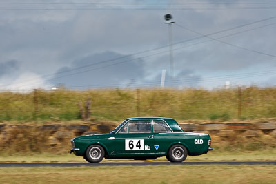 64;13-March-2011;Australia;CAMS-State-Championships;Ford-Cortina;Group-N-Touring-Cars;Mark-Turner;Morgan-Park-Raceway;QLD;Queensland;Warwick;auto;classic;historic;motorsport;racing;super-telephoto;vintage