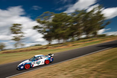 12;12;13-March-2011;Australia;CAMS-State-Championships;Dean-Croyden;Morgan-Park-Raceway;Porsche-996-GT3-Cup;Production-Sports-Cars;QLD;Queensland;Warwick;auto;clouds;motorsport;racing;scenery;sky;wide-angle