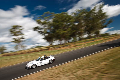 78;13-March-2011;Australia;CAMS-State-Championships;Garry-Harris;Mazda-MX‒5;Mazda-MX5;Mazda-Miata;Morgan-Park-Raceway;Production-Sports-Cars;QLD;Queensland;Warwick;auto;clouds;motorsport;racing;scenery;sky;wide-angle