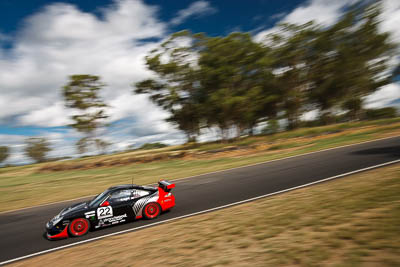 22;13-March-2011;22;Australia;CAMS-State-Championships;Morgan-Park-Raceway;Porsche-996-GT3-Cup;Production-Sports-Cars;QLD;Queensland;Terry-Knight;Warwick;auto;clouds;motorsport;racing;scenery;sky;wide-angle