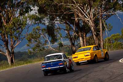 20;37;13-March-2011;20;37;Australia;Bruce-Cook;CAMS-State-Championships;Datsun-1200-Coupe;Ford-Escort-Mk-I;Improved-Production;Morgan-Park-Raceway;QLD;Queensland;Shane-Satchwell;Warwick;auto;motorsport;racing;scenery;super-telephoto