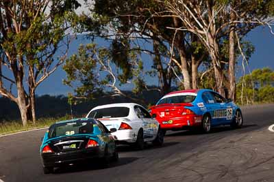 1;26;1;13-March-2011;26;Australia;CAMS-State-Championships;Ford-Falcon-AU;Lindsay-Kearns;Matt-Shanks;Morgan-Park-Raceway;QLD;Queensland;Saloon-Cars;Warwick;auto;motorsport;racing;scenery;super-telephoto