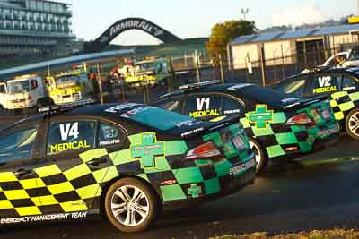 22-April-2011;Australia;Bathurst;Bathurst-Motor-Festival;Ford-Falcon-BA;Medical-Car;Mt-Panorama;NSW;New-South-Wales;atmosphere;auto;morning;motorsport;racing