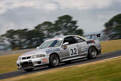 32;1995-Nissan-Skyline-R33-GTR;22-April-2011;Australia;Bathurst;Bathurst-Motor-Festival;Karen-Wade;Mt-Panorama;NSW;NSW-Road-Racing-Club;New-South-Wales;Regularity;auto;motorsport;racing;telephoto