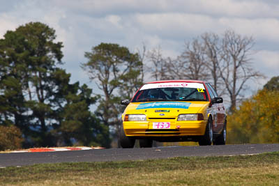 12;12;22-April-2011;Australia;Bathurst;Bathurst-Motor-Festival;Ford-Falcon-EA;Mt-Panorama;NSW;New-South-Wales;Rebecca-Drummond;Saloon-Cars;auto;clouds;motorsport;racing;sky;super-telephoto