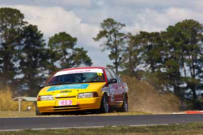 12;12;22-April-2011;Australia;Bathurst;Bathurst-Motor-Festival;Ford-Falcon-EA;Mt-Panorama;NSW;New-South-Wales;Rebecca-Drummond;Saloon-Cars;auto;clouds;motorsport;racing;sky;super-telephoto