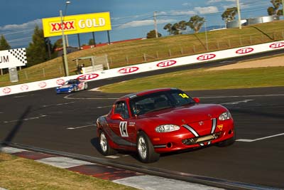 14;14;22-April-2011;Australia;Bathurst;Bathurst-Motor-Festival;Daniel-Deckers;Greg-Tasker;Mazda-MX‒5;Mazda-MX5;Mazda-Miata;Mt-Panorama;NSW;New-South-Wales;Production-Sports-Cars;auto;motorsport;racing