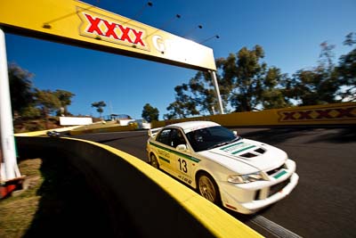 13;13;23-April-2011;Australia;Bathurst;Bathurst-Motor-Festival;Damien-Hart;Mitsubishi-Lancer-Evolution-VI;Mt-Panorama;NSW;NSW-Road-Racing-Club;New-South-Wales;Regularity;Tommi-Makinen-Edition;auto;motorsport;racing;sky;wide-angle