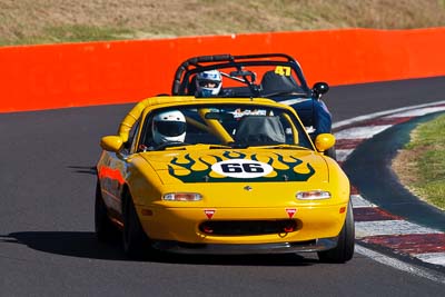 66;23-April-2011;Australia;Bathurst;Bathurst-Motor-Festival;Cameron-Hein;Mazda-MX‒5;Mazda-MX5;Mazda-Miata;Mt-Panorama;NSW;New-South-Wales;Paul-Chapman;Production-Sports-Cars;auto;motorsport;racing