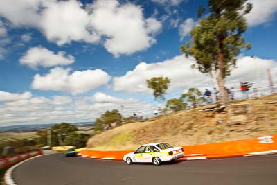 10;10;23-April-2011;Australia;Bathurst;Bathurst-Motor-Festival;Holden-Commodore-VN;Mt-Panorama;NSW;New-South-Wales;Saloon-Cars;Tony-McKenzie;auto;clouds;motorsport;racing;sky;wide-angle