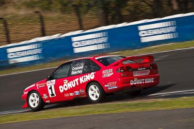 1;1;23-April-2011;Adam-Beechey;Australia;Bathurst;Bathurst-Motor-Festival;Commodore-Cup;Dean-Crosswell;Holden-Commodore-VS;Mt-Panorama;NSW;New-South-Wales;auto;motorsport;racing;telephoto