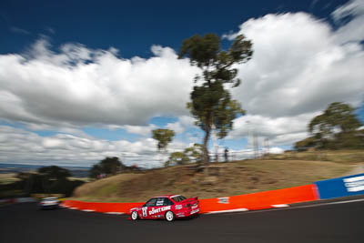 1;1;23-April-2011;Adam-Beechey;Australia;Bathurst;Bathurst-Motor-Festival;Commodore-Cup;Dean-Crosswell;Holden-Commodore-VS;Mt-Panorama;NSW;New-South-Wales;auto;clouds;motorsport;racing;sky;wide-angle