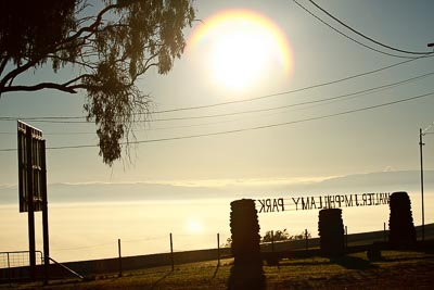 24-April-2011;Australia;Bathurst;Bathurst-Motor-Festival;McPhillamy-Park;Mt-Panorama;NSW;New-South-Wales;atmosphere;auto;fog;morning;motorsport;racing;scenery;sky;sun