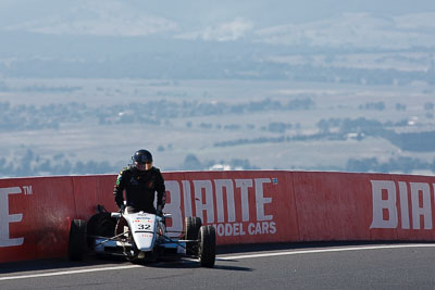 32;24-April-2011;Australia;Bathurst;Bathurst-Motor-Festival;Formula-Ford;Jon-Mills;Mt-Panorama;NSW;New-South-Wales;Open-Wheeler;Van-Diemen-RF04;accident;auto;crash;motorsport;racing;retirement;super-telephoto