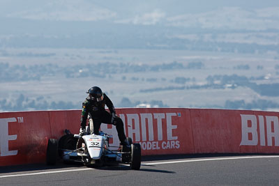 32;24-April-2011;Australia;Bathurst;Bathurst-Motor-Festival;Formula-Ford;Jon-Mills;Mt-Panorama;NSW;New-South-Wales;Open-Wheeler;Topshot;Van-Diemen-RF04;accident;auto;crash;motorsport;racing;retirement;super-telephoto