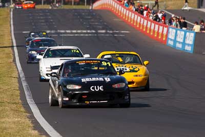 66;91;24-April-2011;Australia;Bathurst;Bathurst-Motor-Festival;Cameron-Hein;David-Raddatz;Mazda-MX‒5;Mazda-MX5;Mazda-Miata;Mt-Panorama;NSW;New-South-Wales;Paul-Chapman;Production-Sports-Cars;Robert-Hay;auto;motorsport;racing;super-telephoto