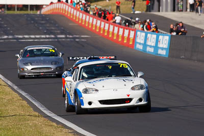 75;24-April-2011;75;Australia;Bathurst;Bathurst-Motor-Festival;Mazda-MX‒5;Mazda-MX5;Mazda-Miata;Michael-Hall;Mt-Panorama;NSW;New-South-Wales;Production-Sports-Cars;Steven-Head;auto;motorsport;racing;super-telephoto