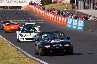 47;24-April-2011;Australia;Bathurst;Bathurst-Motor-Festival;Corey-Stevens;Geoff-Marsh;Mazda-MX‒5;Mazda-MX5;Mazda-Miata;Mt-Panorama;NSW;New-South-Wales;Production-Sports-Cars;auto;motorsport;racing;super-telephoto