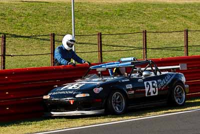 25;24-April-2011;25;Australia;Bathurst;Bathurst-Motor-Festival;Bruce-McCabe;Henri-Van-Roden;Mazda-MX‒5;Mazda-MX5;Mazda-Miata;Mt-Panorama;NSW;New-South-Wales;Production-Sports-Cars;auto;motorsport;racing;retirement