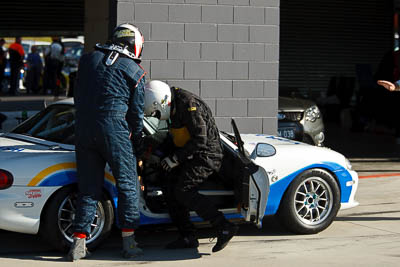 75;24-April-2011;75;Australia;Bathurst;Bathurst-Motor-Festival;Mazda-MX‒5;Mazda-MX5;Mazda-Miata;Michael-Hall;Mt-Panorama;NSW;New-South-Wales;Production-Sports-Cars;Steven-Head;atmosphere;auto;motorsport;pitlane;racing