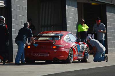 74;24-April-2011;Australia;Bathurst;Bathurst-Motor-Festival;Michael-Goedheer;Mt-Panorama;NSW;New-South-Wales;Paul-Girt;Porsche-996-GT3;Production-Sports-Cars;atmosphere;auto;motorsport;pitlane;racing