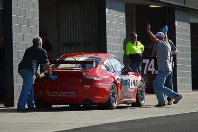 74;24-April-2011;Australia;Bathurst;Bathurst-Motor-Festival;Michael-Goedheer;Mt-Panorama;NSW;New-South-Wales;Paul-Girt;Porsche-996-GT3;Production-Sports-Cars;atmosphere;auto;motorsport;pitlane;racing