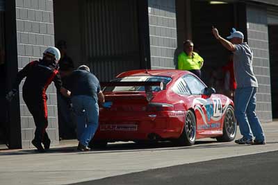 74;24-April-2011;Australia;Bathurst;Bathurst-Motor-Festival;Michael-Goedheer;Mt-Panorama;NSW;New-South-Wales;Paul-Girt;Porsche-996-GT3;Production-Sports-Cars;atmosphere;auto;motorsport;pitlane;racing