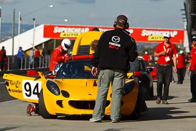 94;24-April-2011;Ashley-Miller;Australia;Bathurst;Bathurst-Motor-Festival;John-Prefontaine;Mt-Panorama;NSW;New-South-Wales;Production-Sports-Cars;Team-Dark-Horse-Racing;atmosphere;auto;motorsport;pitlane;racing