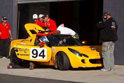 94;24-April-2011;Ashley-Miller;Australia;Bathurst;Bathurst-Motor-Festival;John-Prefontaine;Mt-Panorama;NSW;New-South-Wales;Production-Sports-Cars;Team-Dark-Horse-Racing;atmosphere;auto;motorsport;pitlane;racing