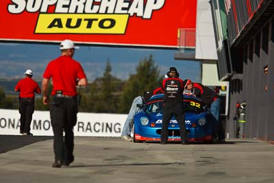 32;24-April-2011;Australia;Bathurst;Bathurst-Motor-Festival;David-Mackie;Lotus-Elise-HPE;Mt-Panorama;NSW;New-South-Wales;Production-Sports-Cars;Simon-Scuffham;atmosphere;auto;motorsport;pitlane;racing