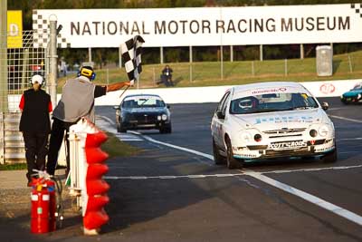 1;1;24-April-2011;Australia;Bathurst;Bathurst-Motor-Festival;Ford-Falcon-AU;Lindsay-Kearns;Mt-Panorama;NSW;New-South-Wales;Saloon-Cars;auto;motorsport;race-finish;racing