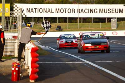 29;24-April-2011;29;Australia;Bathurst;Bathurst-Motor-Festival;Ford-Falcon-EA;Jonathan-Fishburn;Mt-Panorama;NSW;New-South-Wales;Saloon-Cars;auto;motorsport;race-finish;racing