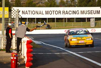 12;12;24-April-2011;Australia;Bathurst;Bathurst-Motor-Festival;Ford-Falcon-EA;Mt-Panorama;NSW;New-South-Wales;Rebecca-Drummond;Saloon-Cars;auto;motorsport;race-finish;racing