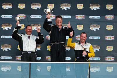 24-April-2011;Australia;Bathurst;Bathurst-Motor-Festival;Matthew-Lovell;Mt-Panorama;NSW;New-South-Wales;Saloon-Cars;Shawn-Jamieson;Simon-Tabinor;auto;celebration;motorsport;podium;racing