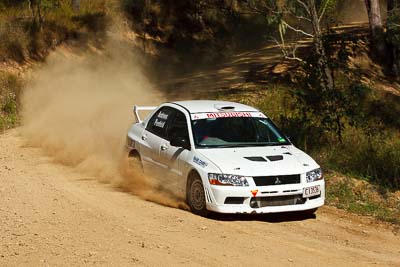 28;11-May-2011;ARC;Australia;Australian-Rally-Championship;IROQ;Imbil;International-Rally-Of-Queensland;Martin-Penfold;Mitsubishi-Lancer-Evolution-VII;Paul-Andrews;QLD;Queensland;Sunshine-Coast;auto;motorsport;racing;telephoto;testing