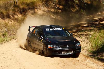 19;11-May-2011;19;ARC;Activ-RallySport;Australia;Australian-Rally-Championship;IROQ;Imbil;International-Rally-Of-Queensland;Justin-Dowel;Matt-Lee;Mitsubishi-Lancer-Evolution-IX;QLD;Queensland;Sunshine-Coast;auto;motorsport;racing;telephoto;testing