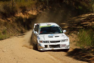 47;11-May-2011;Australia;IROQ;Imbil;International-Rally-Of-Queensland;Kent-Lawrence;Mitsubishi-Lancer-Evolution-VI;QLD;QRC;Queensland;Queensland-Rally-Championship;Stephen-Andrews;Sunshine-Coast;auto;motorsport;racing;telephoto;testing