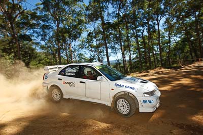 47;11-May-2011;Australia;IROQ;Imbil;International-Rally-Of-Queensland;Kent-Lawrence;Mitsubishi-Lancer-Evolution-VI;QLD;QRC;Queensland;Queensland-Rally-Championship;Stephen-Andrews;Sunshine-Coast;auto;motorsport;racing;testing;wide-angle